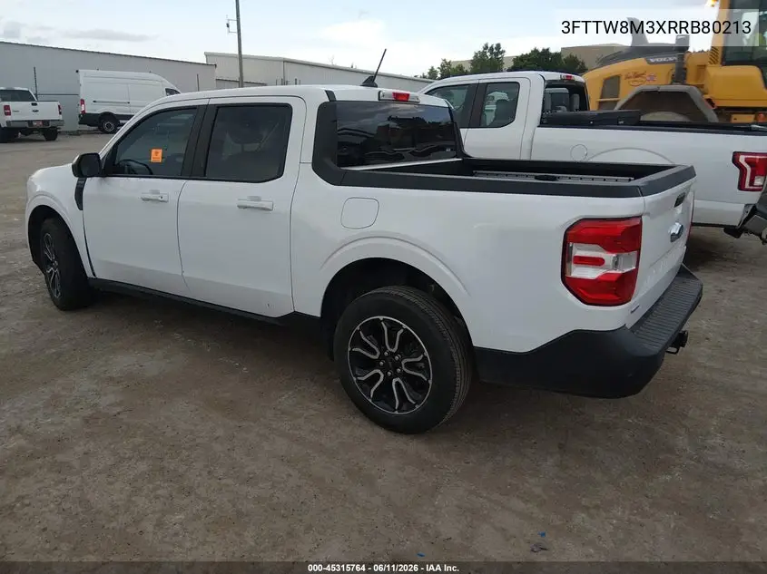2024 Ford Maverick Lariat VIN: 3FTTW8M3XRRB80213 Lot: 45315764