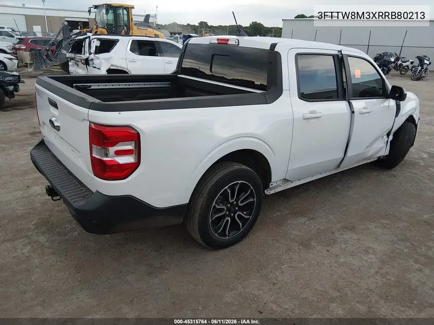 2024 Ford Maverick Lariat VIN: 3FTTW8M3XRRB80213 Lot: 45315764