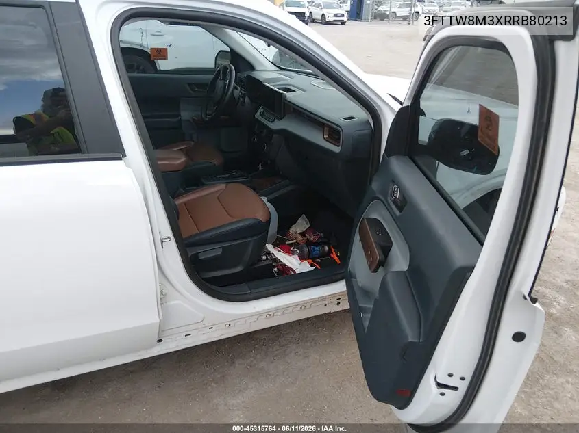 2024 Ford Maverick Lariat VIN: 3FTTW8M3XRRB80213 Lot: 45315764