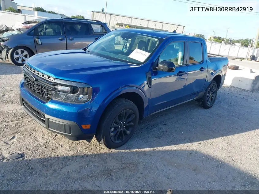 2024 Ford Maverick Xlt VIN: 3FTTW8H30RRB42919 Lot: 45383041