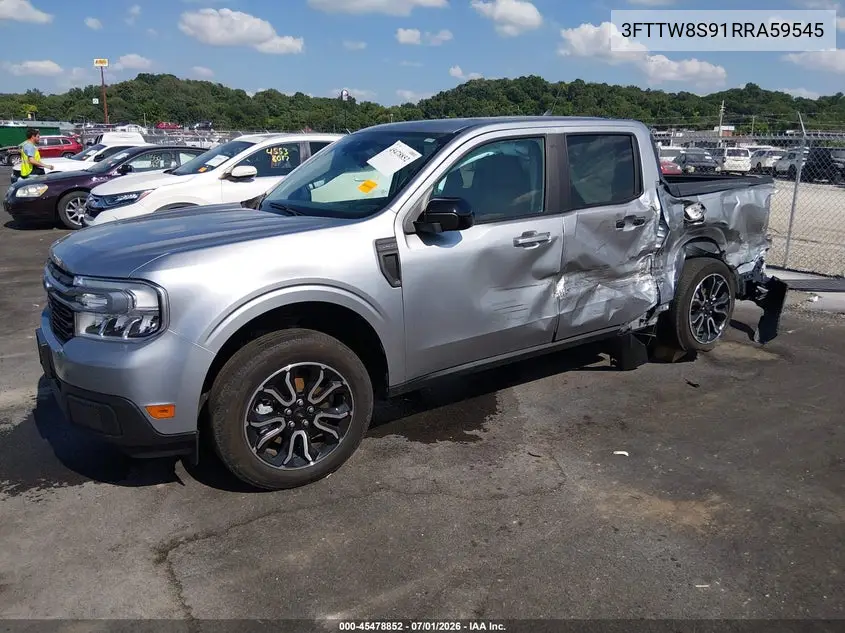2024 Ford Maverick Lariat VIN: 3FTTW8S91RRA59545 Lot: 45478852