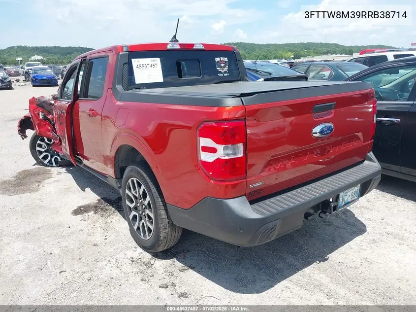 2024 Ford Maverick Lariat VIN: 3FTTW8M39RRB38714 Lot: 45537457