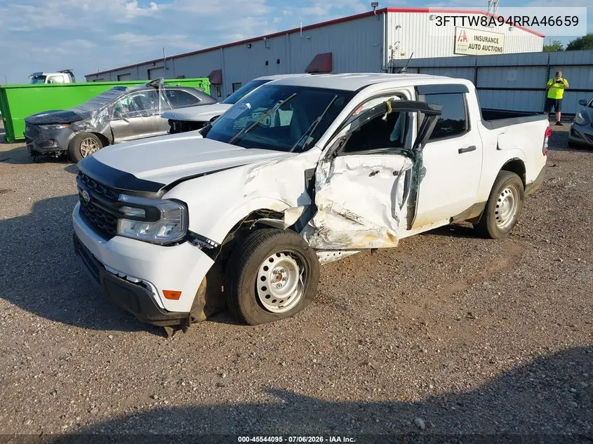 2024 Ford Maverick Xl VIN: 3FTTW8A94RRA46659 Lot: 45544095