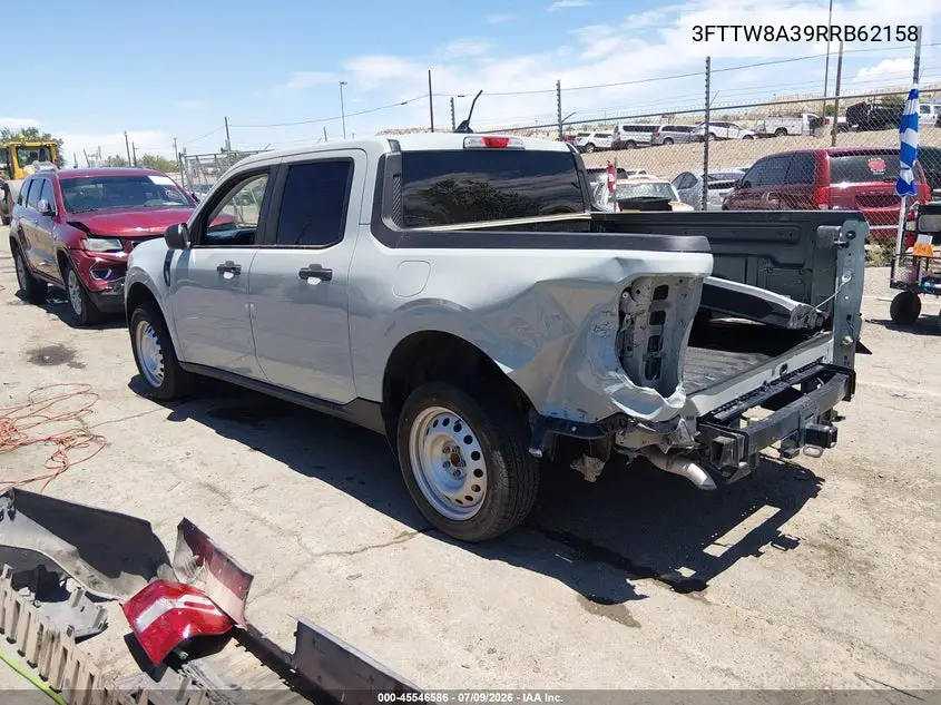 2024 Ford Maverick Xl VIN: 3FTTW8A39RRB62158 Lot: 45546586