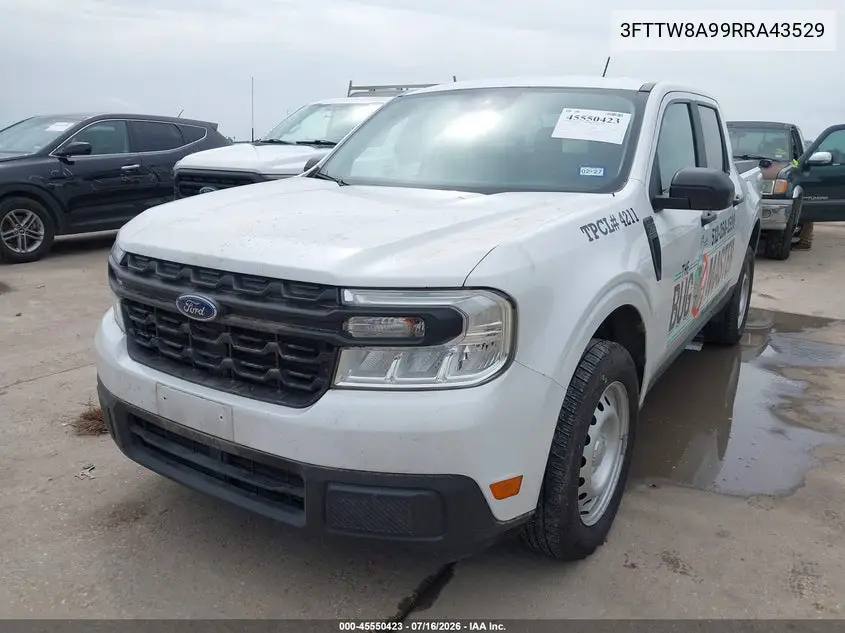 2024 Ford Maverick Xl VIN: 3FTTW8A99RRA43529 Lot: 45550423