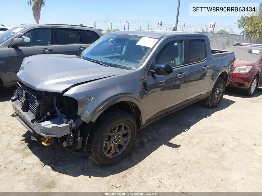 2024 Ford Maverick Lariat VIN: 3FTTW8R90RRB63434 Lot: 45572350