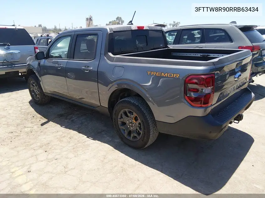 2024 Ford Maverick Lariat VIN: 3FTTW8R90RRB63434 Lot: 45572350