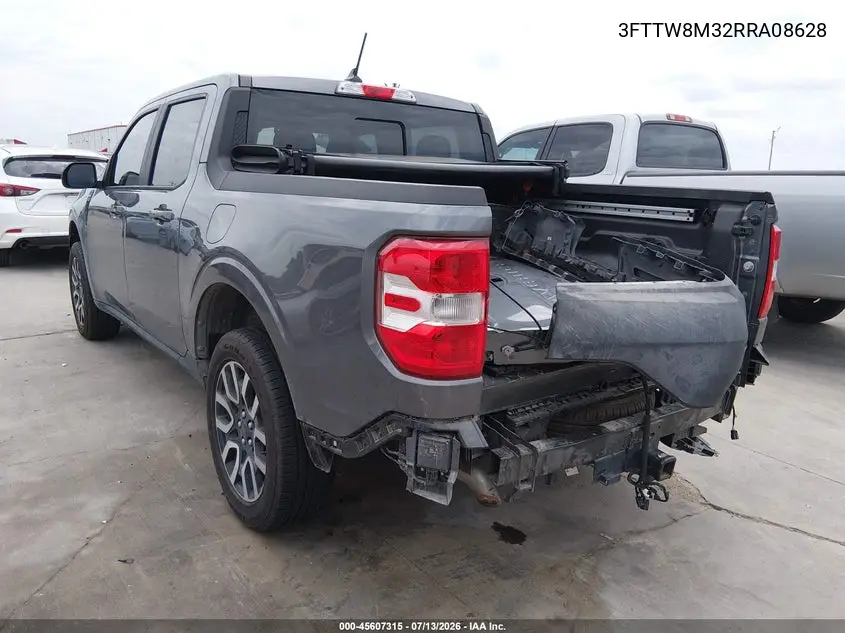 2024 Ford Maverick Lariat VIN: 3FTTW8M32RRA08628 Lot: 45607315