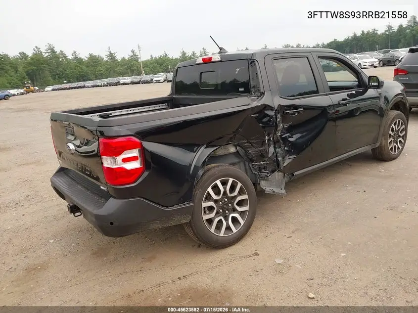 2024 Ford Maverick Lariat VIN: 3FTTW8S93RRB21558 Lot: 45623582