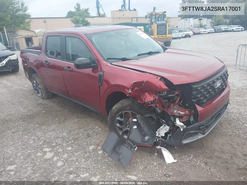 2025 Ford Maverick Xlt VIN: 3FTTW8JA2SRA17001 Lot: 45312088