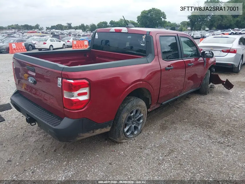2025 Ford Maverick Xlt VIN: 3FTTW8JA2SRA17001 Lot: 45312088