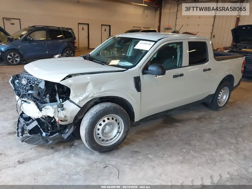 2025 Ford Maverick Xl VIN: 3FTTW8BA4SRA58065 Lot: 45398196