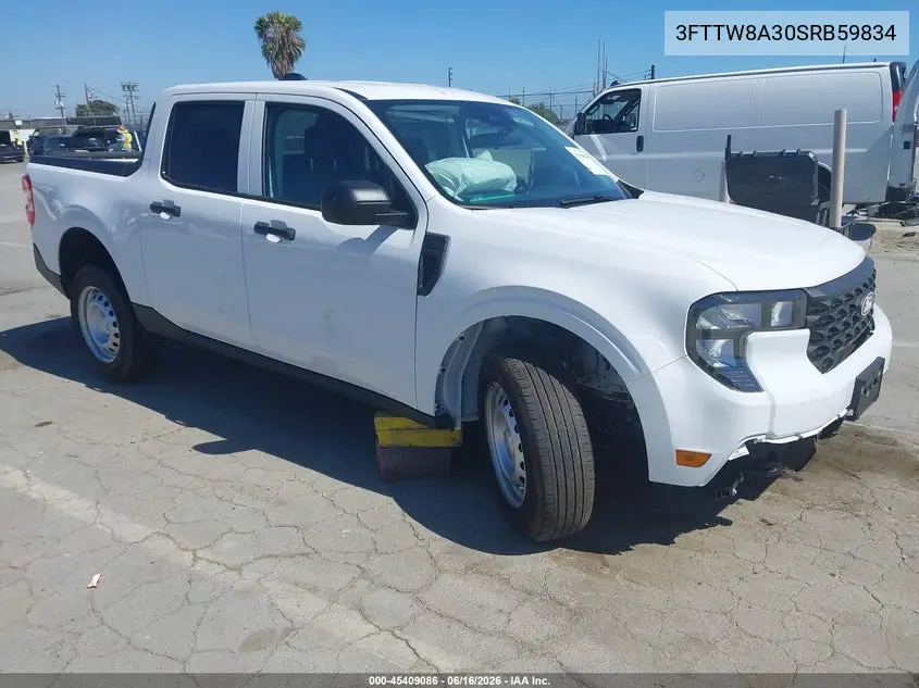 2025 Ford Maverick Xl VIN: 3FTTW8A30SRB59834 Lot: 45409086
