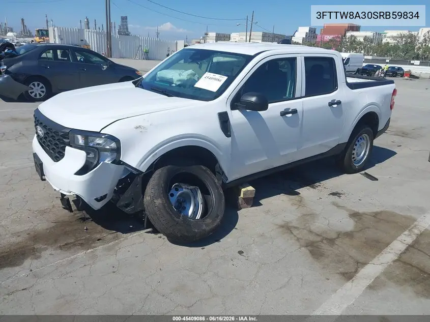 2025 Ford Maverick Xl VIN: 3FTTW8A30SRB59834 Lot: 45409086