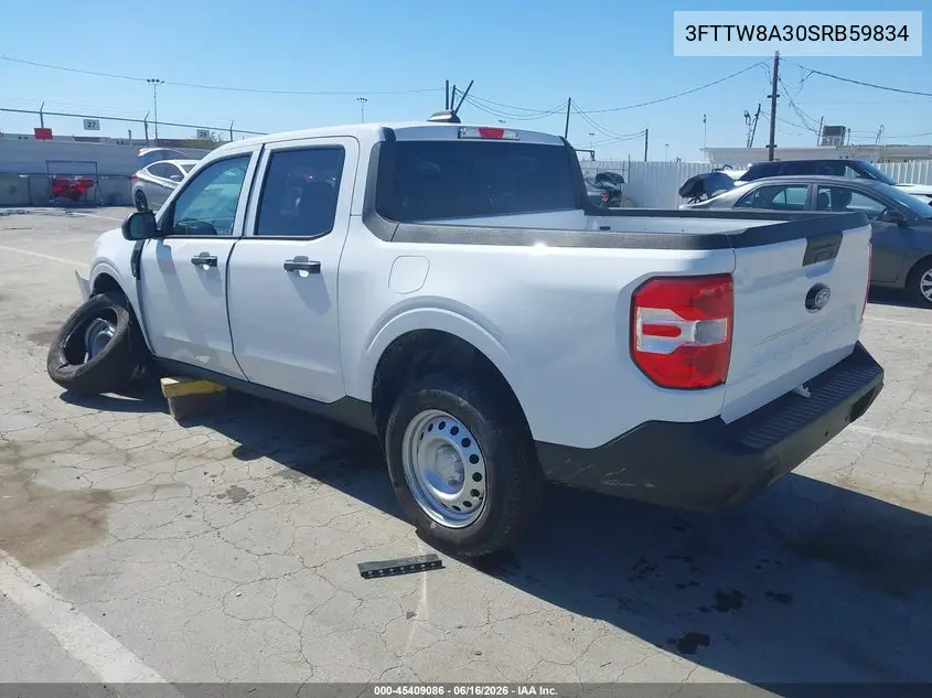 2025 Ford Maverick Xl VIN: 3FTTW8A30SRB59834 Lot: 45409086