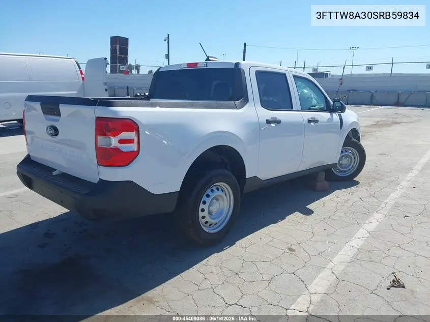 2025 Ford Maverick Xl VIN: 3FTTW8A30SRB59834 Lot: 45409086