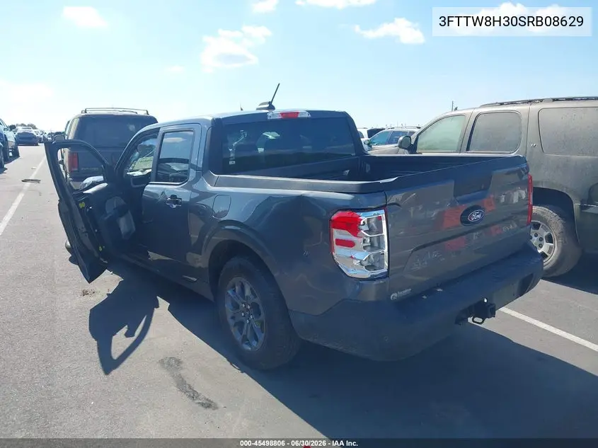 2025 Ford Maverick Xlt VIN: 3FTTW8H30SRB08629 Lot: 45498806