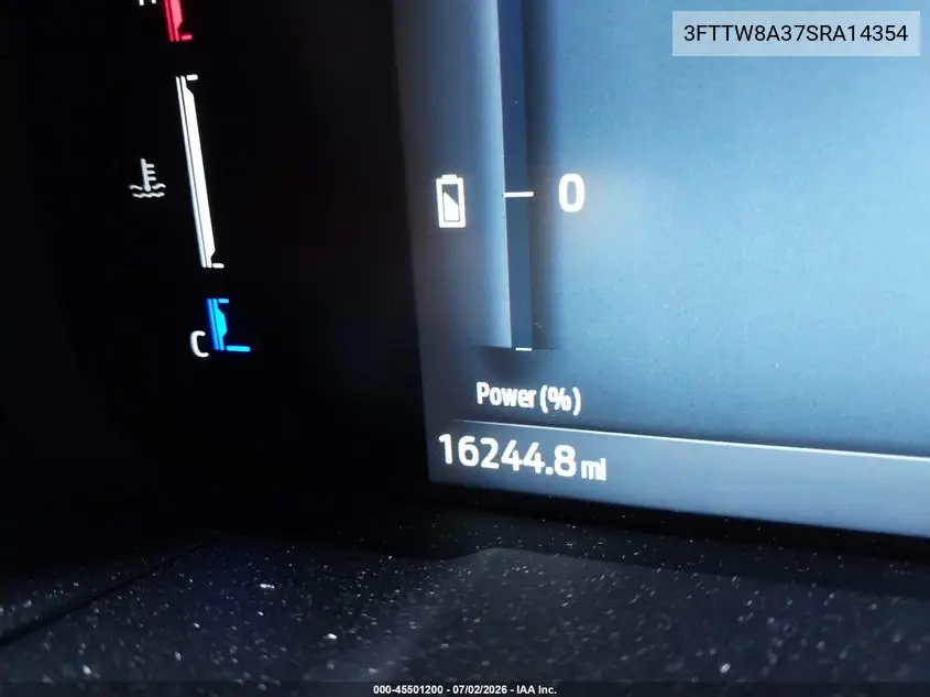 2025 Ford Maverick Xl VIN: 3FTTW8A37SRA14354 Lot: 45501200