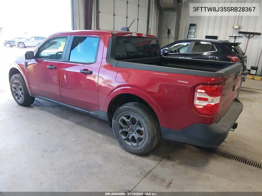 2025 Ford Maverick Xlt VIN: 3FTTW8J35SRB28367 Lot: 45554099