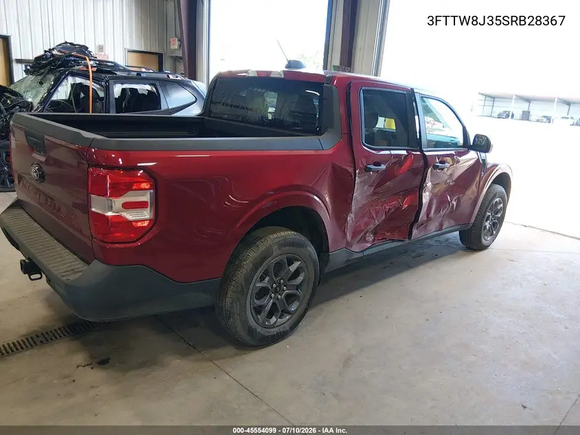 2025 Ford Maverick Xlt VIN: 3FTTW8J35SRB28367 Lot: 45554099