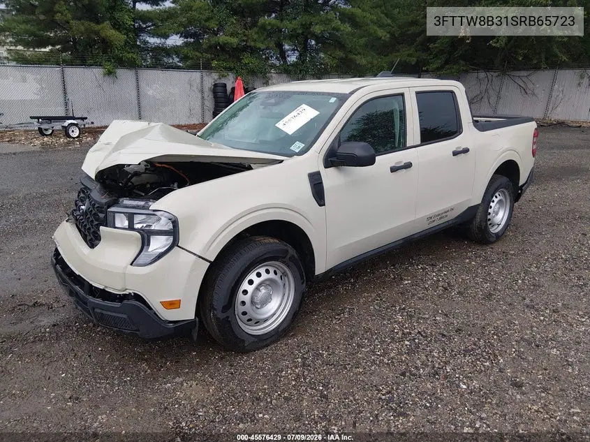 2025 Ford Maverick Xl VIN: 3FTTW8B31SRB65723 Lot: 45576429
