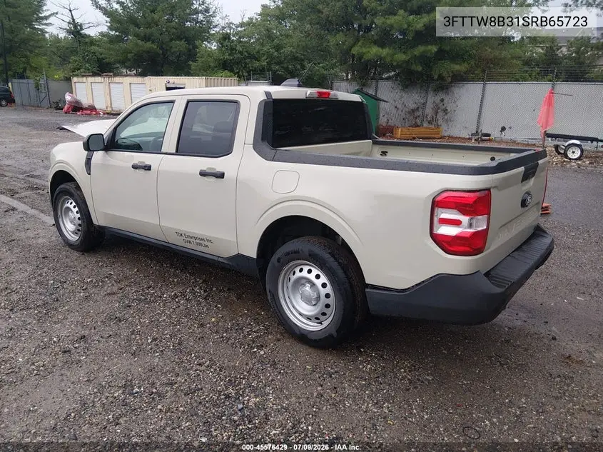 2025 Ford Maverick Xl VIN: 3FTTW8B31SRB65723 Lot: 45576429