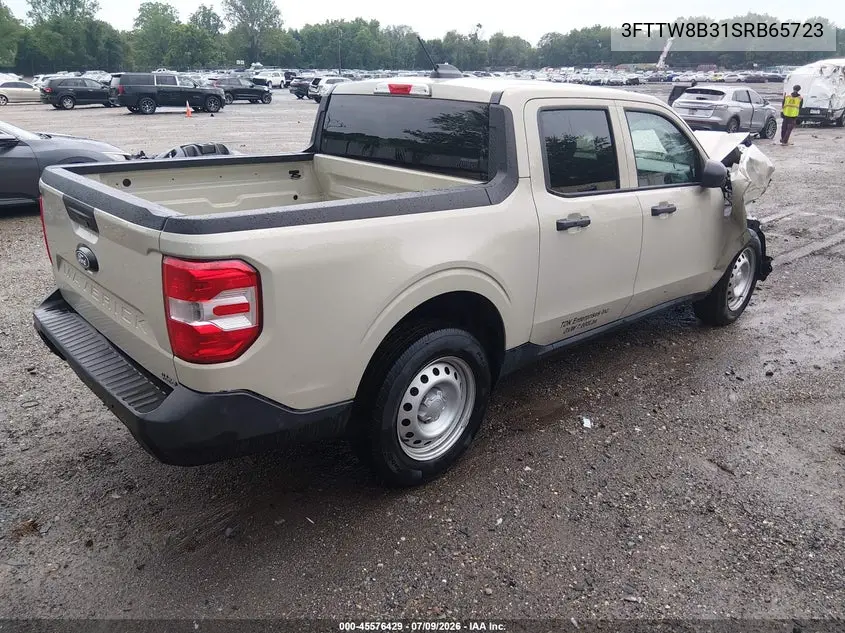2025 Ford Maverick Xl VIN: 3FTTW8B31SRB65723 Lot: 45576429