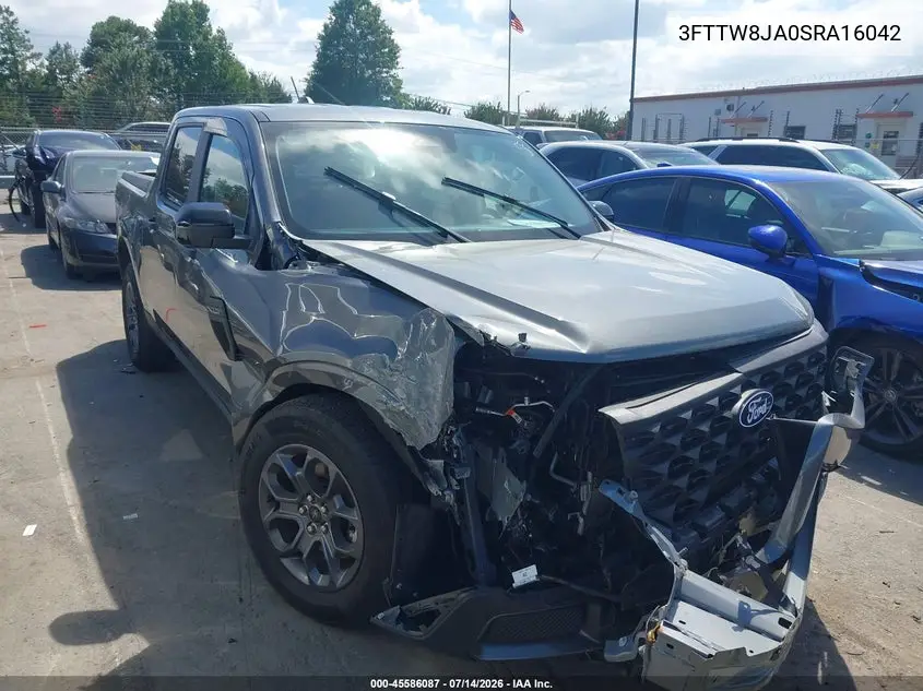 2025 Ford Maverick Xlt VIN: 3FTTW8JA0SRA16042 Lot: 45586087
