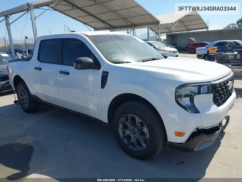 2025 Ford Maverick Xlt VIN: 3FTTW8J34SRA03344 Lot: 45632895