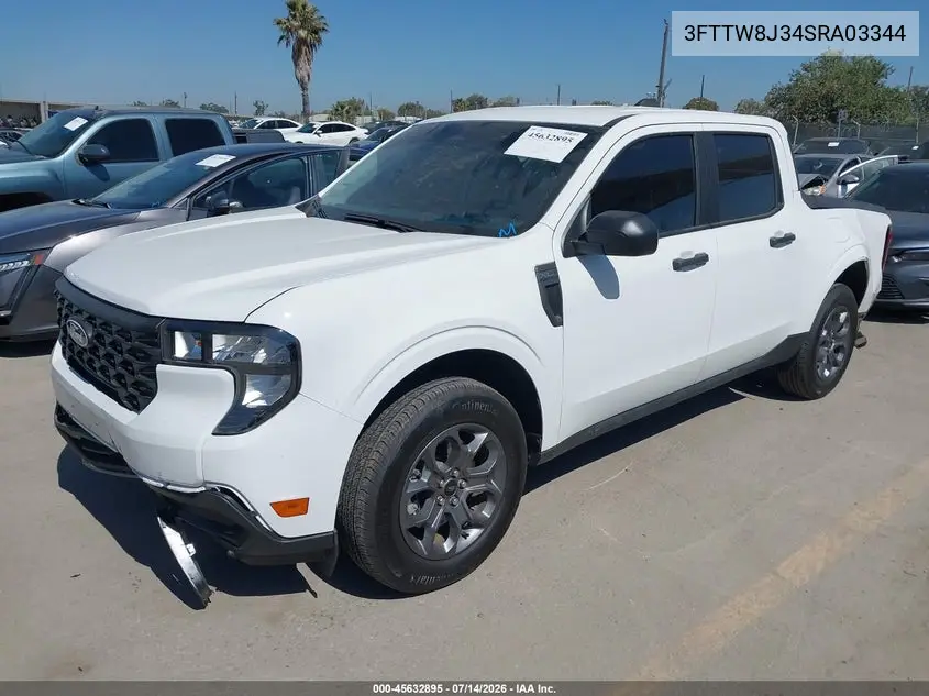 2025 Ford Maverick Xlt VIN: 3FTTW8J34SRA03344 Lot: 45632895
