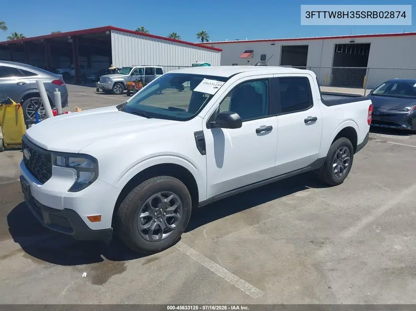 2025 Ford Maverick Xlt VIN: 3FTTW8H35SRB02874 Lot: 45633125