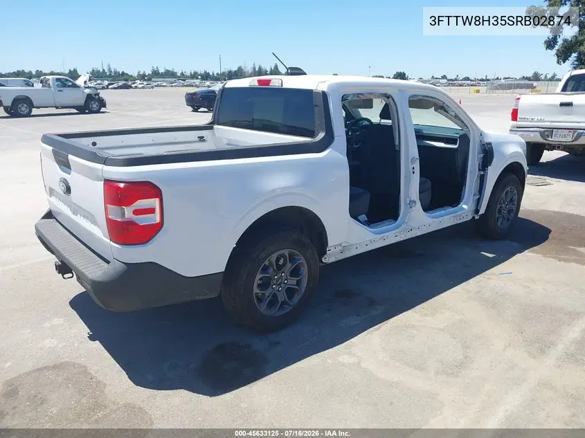 2025 Ford Maverick Xlt VIN: 3FTTW8H35SRB02874 Lot: 45633125