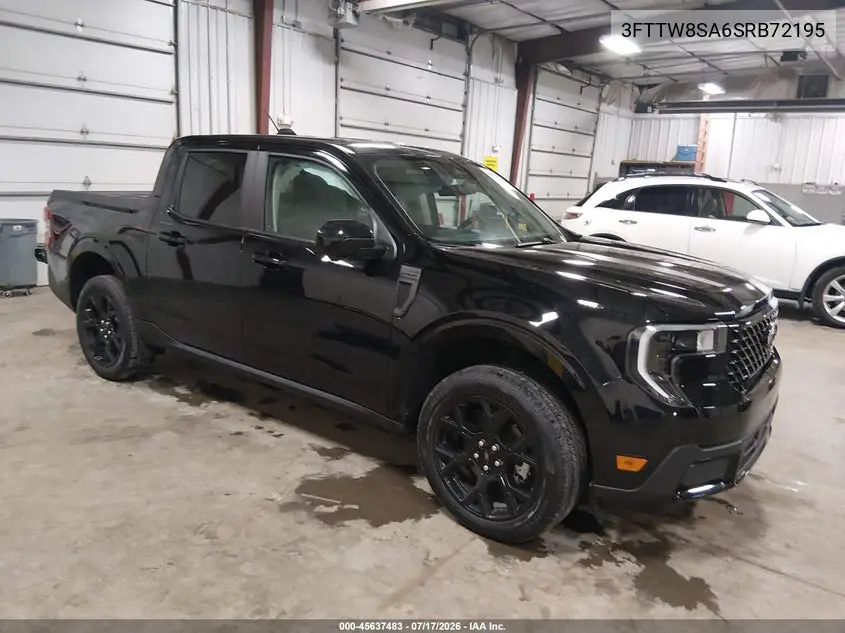 2025 Ford Maverick Lariat VIN: 3FTTW8SA6SRB72195 Lot: 45637483