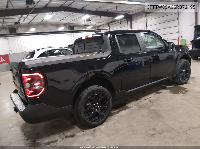 2025 Ford Maverick Lariat VIN: 3FTTW8SA6SRB72195 Lot: 45637483
