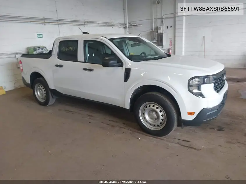 2025 Ford Maverick Xl VIN: 3FTTW8BAXSRB66691 Lot: 45646480
