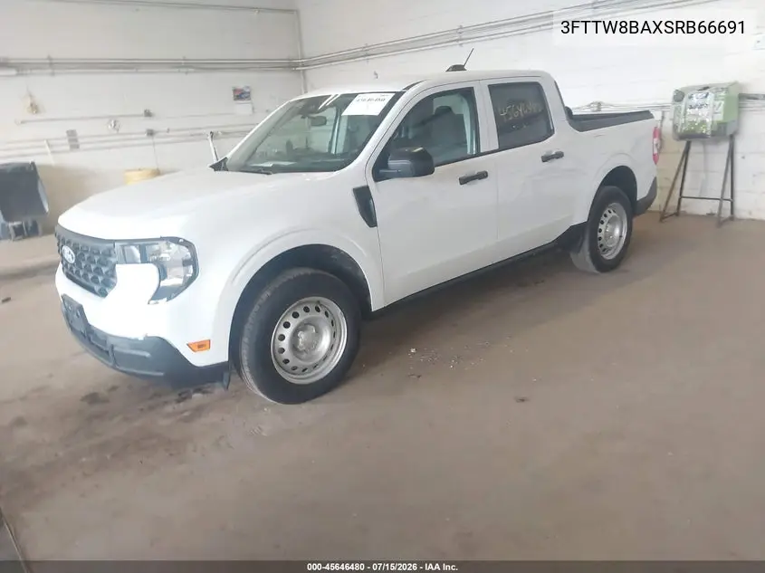 2025 Ford Maverick Xl VIN: 3FTTW8BAXSRB66691 Lot: 45646480