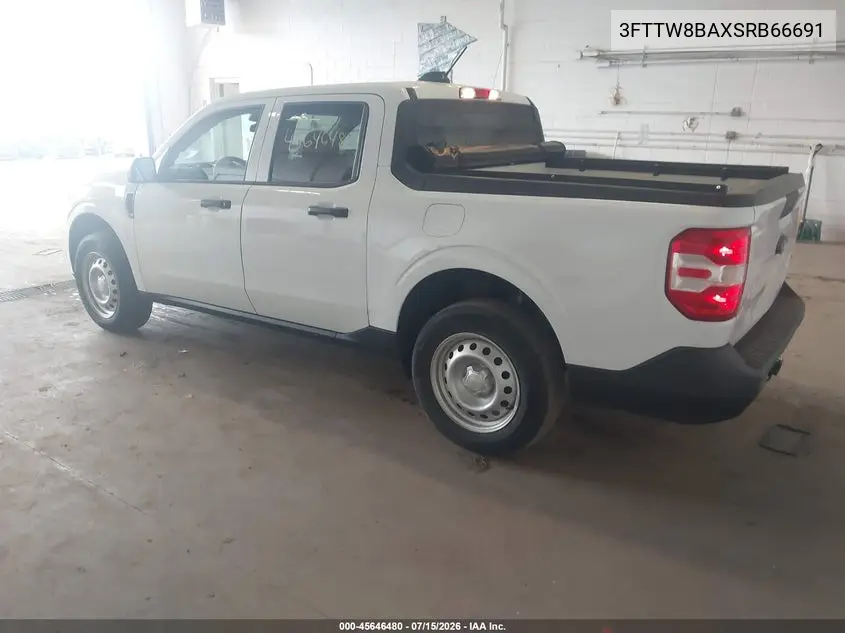 2025 Ford Maverick Xl VIN: 3FTTW8BAXSRB66691 Lot: 45646480