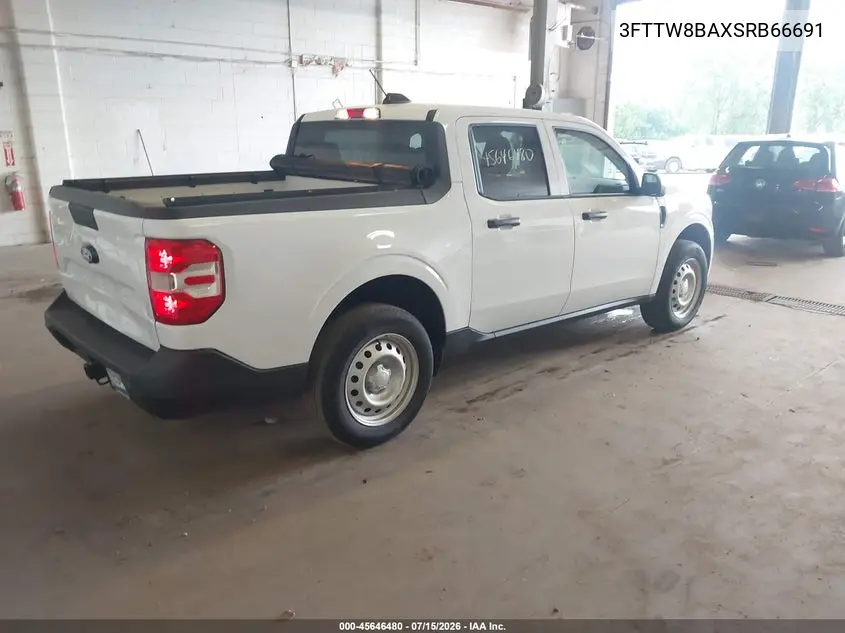 2025 Ford Maverick Xl VIN: 3FTTW8BAXSRB66691 Lot: 45646480