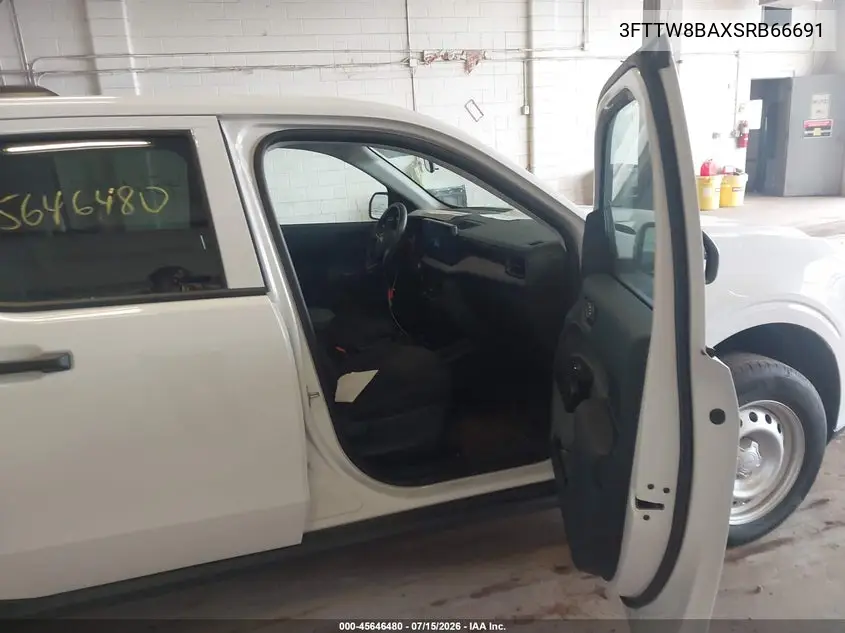 2025 Ford Maverick Xl VIN: 3FTTW8BAXSRB66691 Lot: 45646480