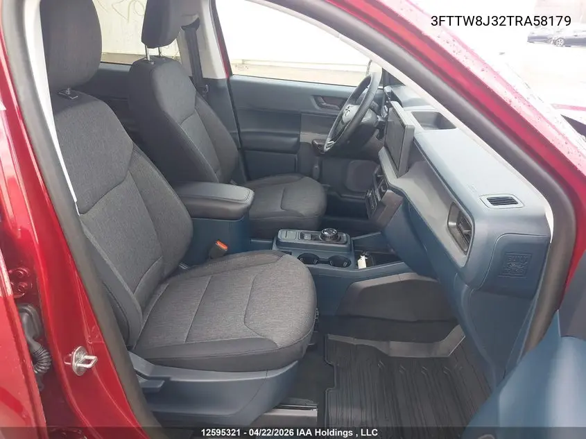 2026 Ford Maverick Xlt VIN: 3FTTW8J32TRA58179 Lot: 12595321