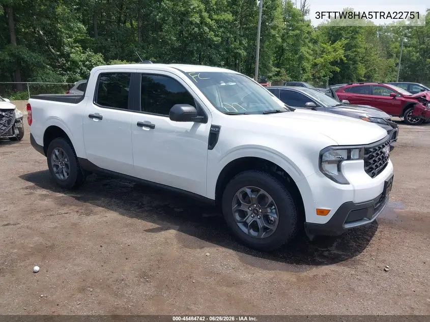2026 Ford Maverick Xlt VIN: 3FTTW8HA5TRA22751 Lot: 45464742