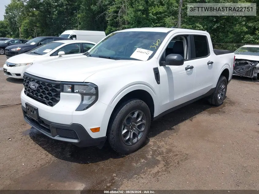 2026 Ford Maverick Xlt VIN: 3FTTW8HA5TRA22751 Lot: 45464742