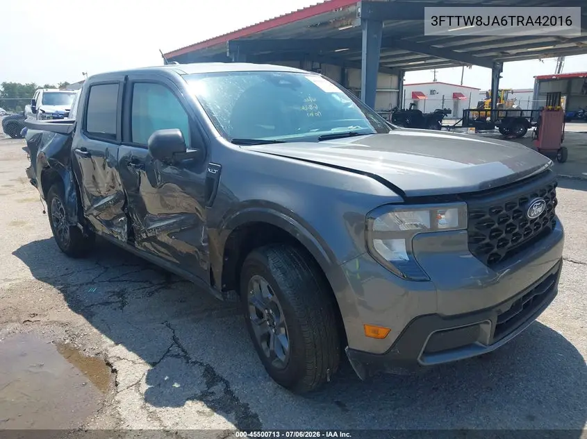 2026 Ford Maverick Xlt VIN: 3FTTW8JA6TRA42016 Lot: 45500713