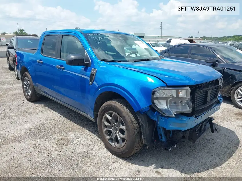 2026 Ford Maverick Xlt VIN: 3FTTW8JA9TRA01251 Lot: 45546167