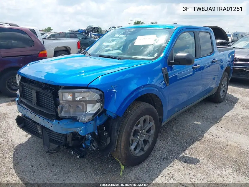 2026 Ford Maverick Xlt VIN: 3FTTW8JA9TRA01251 Lot: 45546167