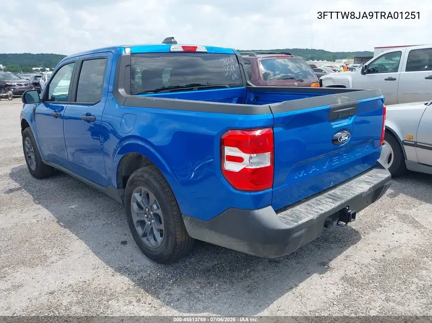 2026 Ford Maverick Xlt VIN: 3FTTW8JA9TRA01251 Lot: 45546167