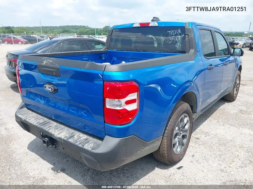 2026 Ford Maverick Xlt VIN: 3FTTW8JA9TRA01251 Lot: 45546167