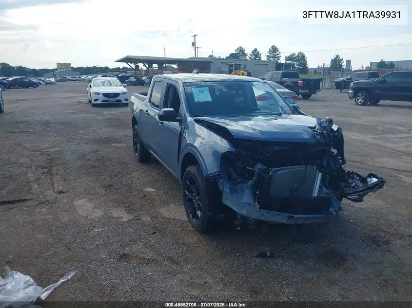 2026 Ford Maverick Xlt VIN: 3FTTW8JA1TRA39931 Lot: 45552708