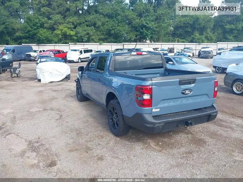 2026 Ford Maverick Xlt VIN: 3FTTW8JA1TRA39931 Lot: 45552708