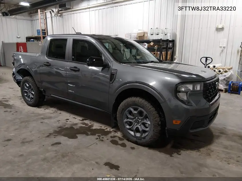 2026 Ford Maverick Xlt VIN: 3FTTW8J32TRA33220 Lot: 45601336
